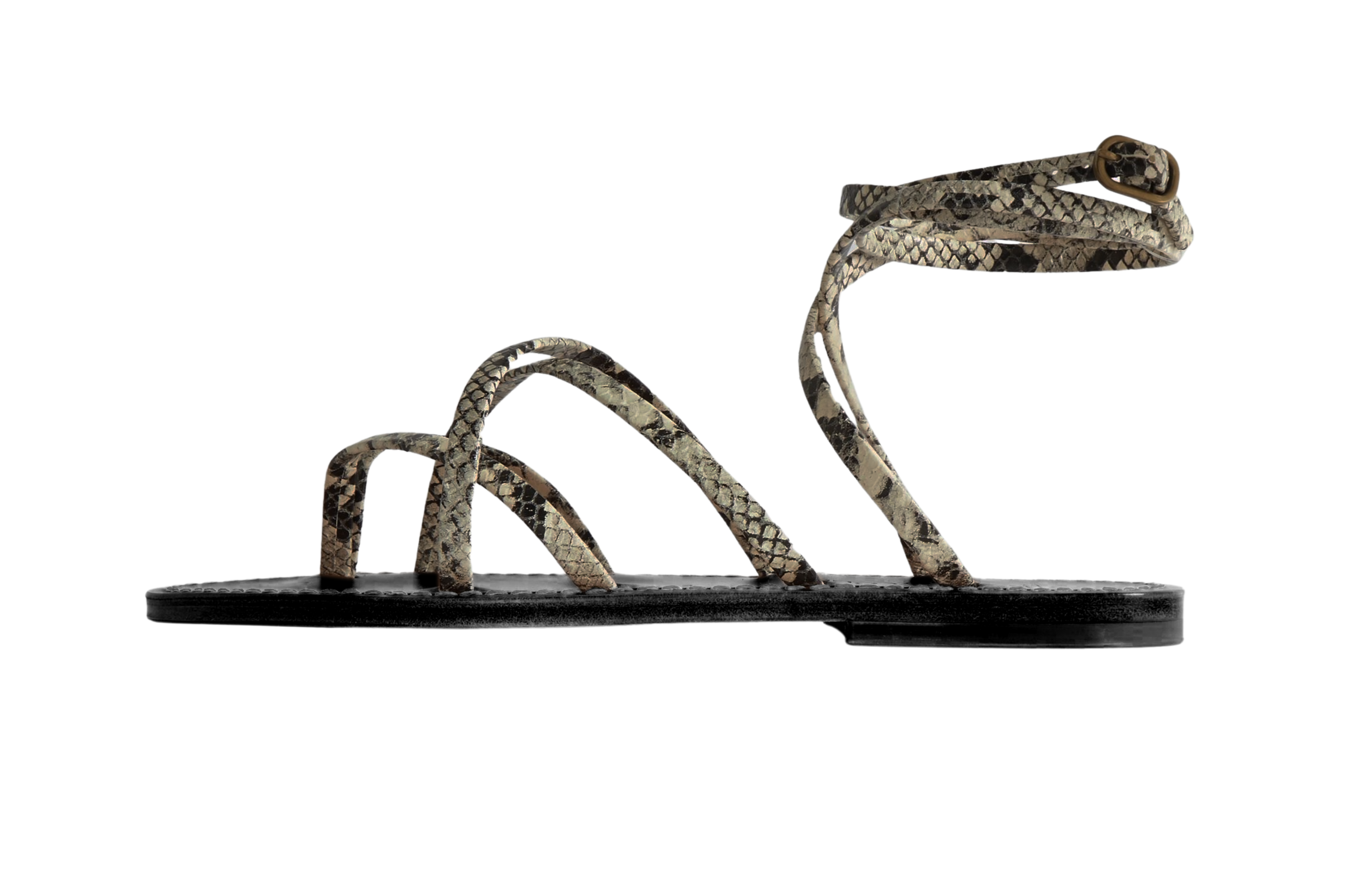 SHOES Zenobie Ebene Sandal in Duna Snake K. Jacques