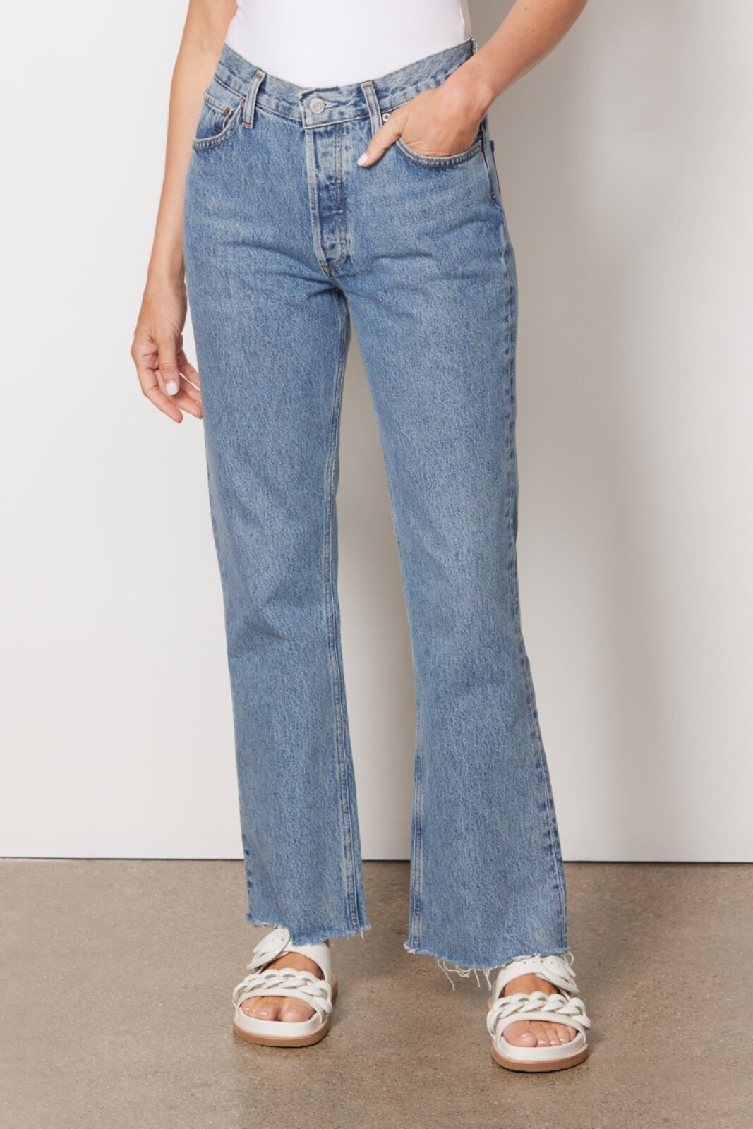 Relaxed Boot Cut Jean in Static – Serafina