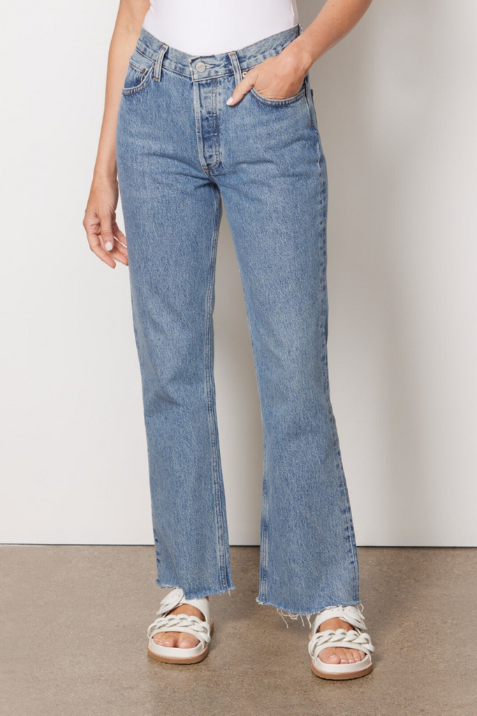 Jeans Agolde Relaxed Boot Cut Jean in Static Agolde