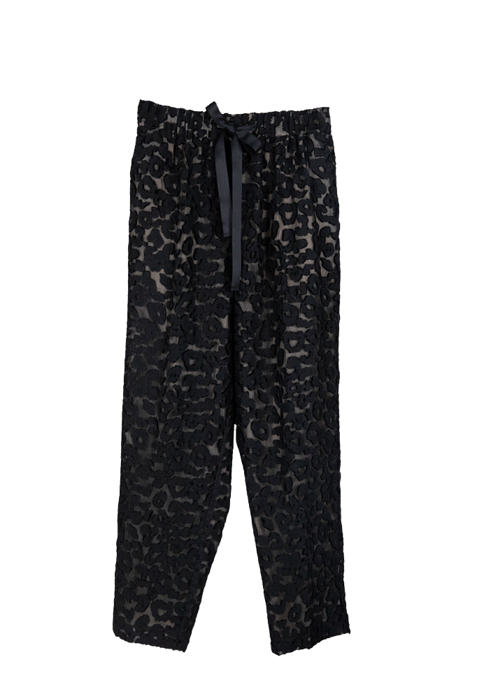 PANTS/SHORTS Leopard Print Pant in Black Psophia