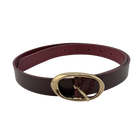 ACCESSORIES Narrow Belt in Burgundy & Gold TWP