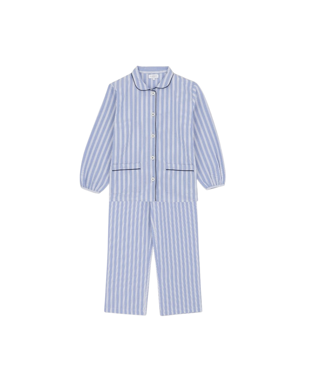 LINGERIE/PJ/SWIM Claudine PJ Set in Blue Stripes Scarlette Ateliers