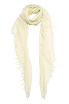 ACCESSORIES Cashmere and Silk Scarf in Translucent Green Chan Luu
