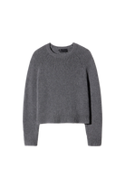 SWEATERS Laurel Sweater in Dark Charcoal Melange Nili Lotan