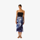 ACCESSORIES Croco Scarf in Navy Inoui Editions