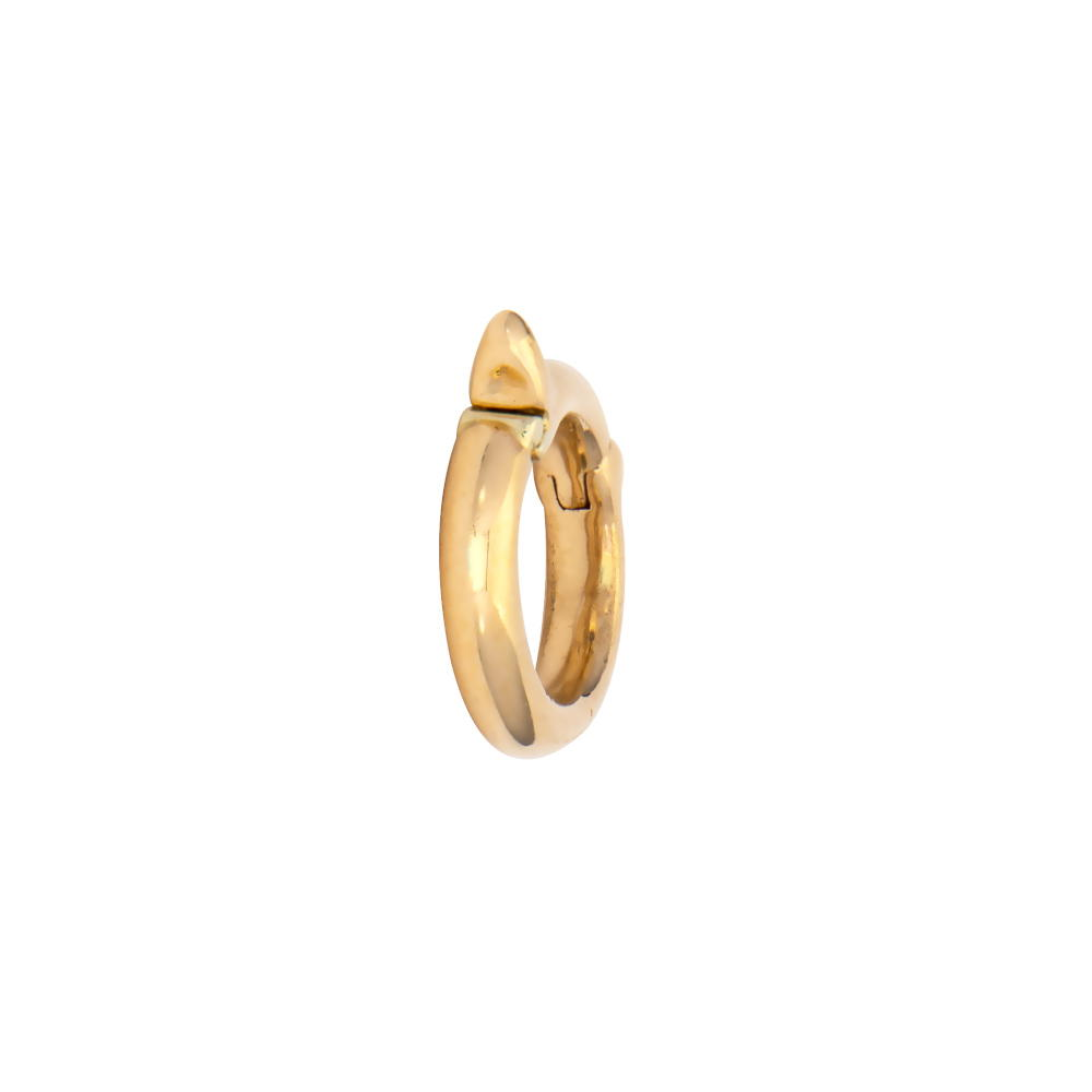 JEWELRY Classic Small Oval Bale in Yellow Gold Three Stories Jewelry