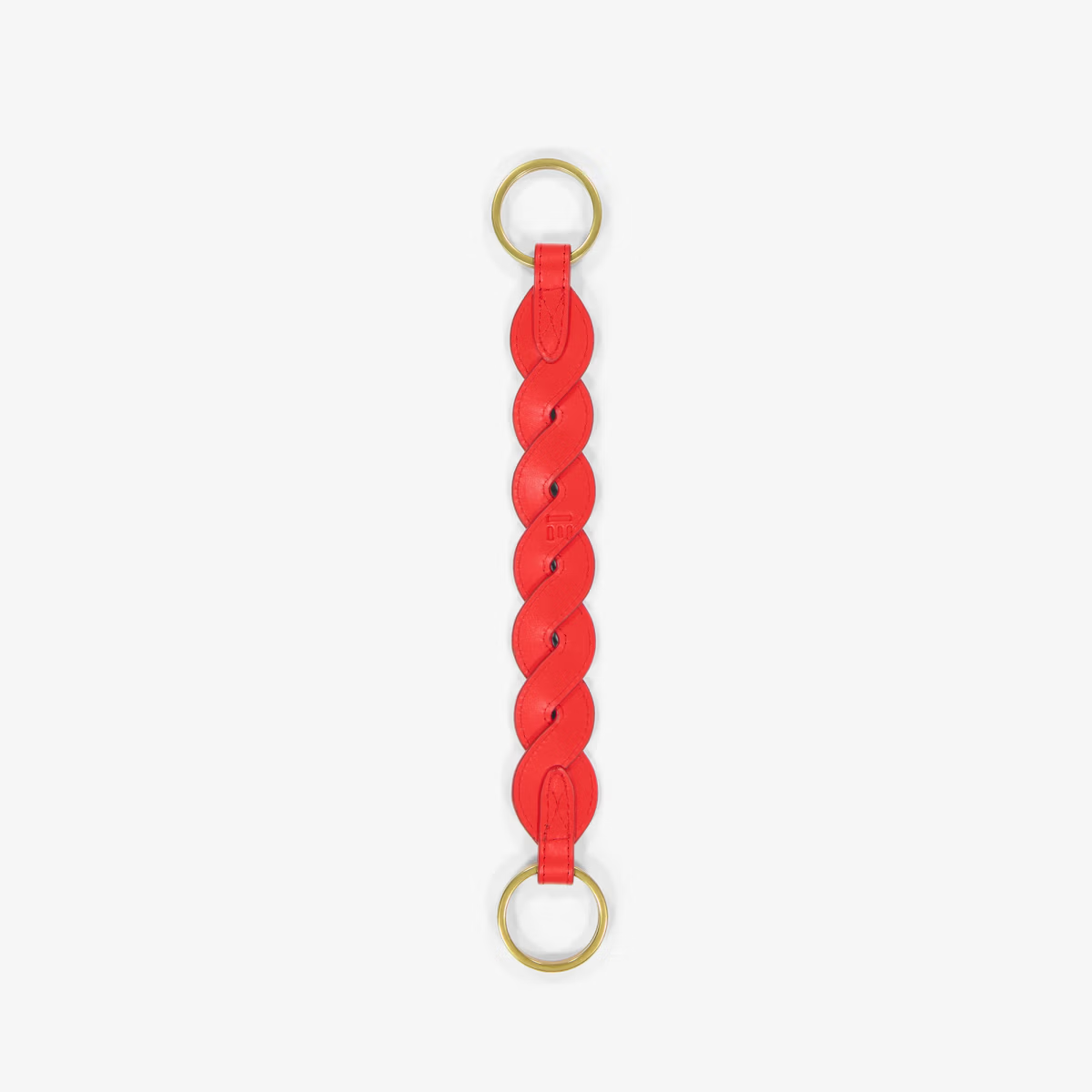 ACCESSORIES Leather Belt Handle in Red Inoui Editions