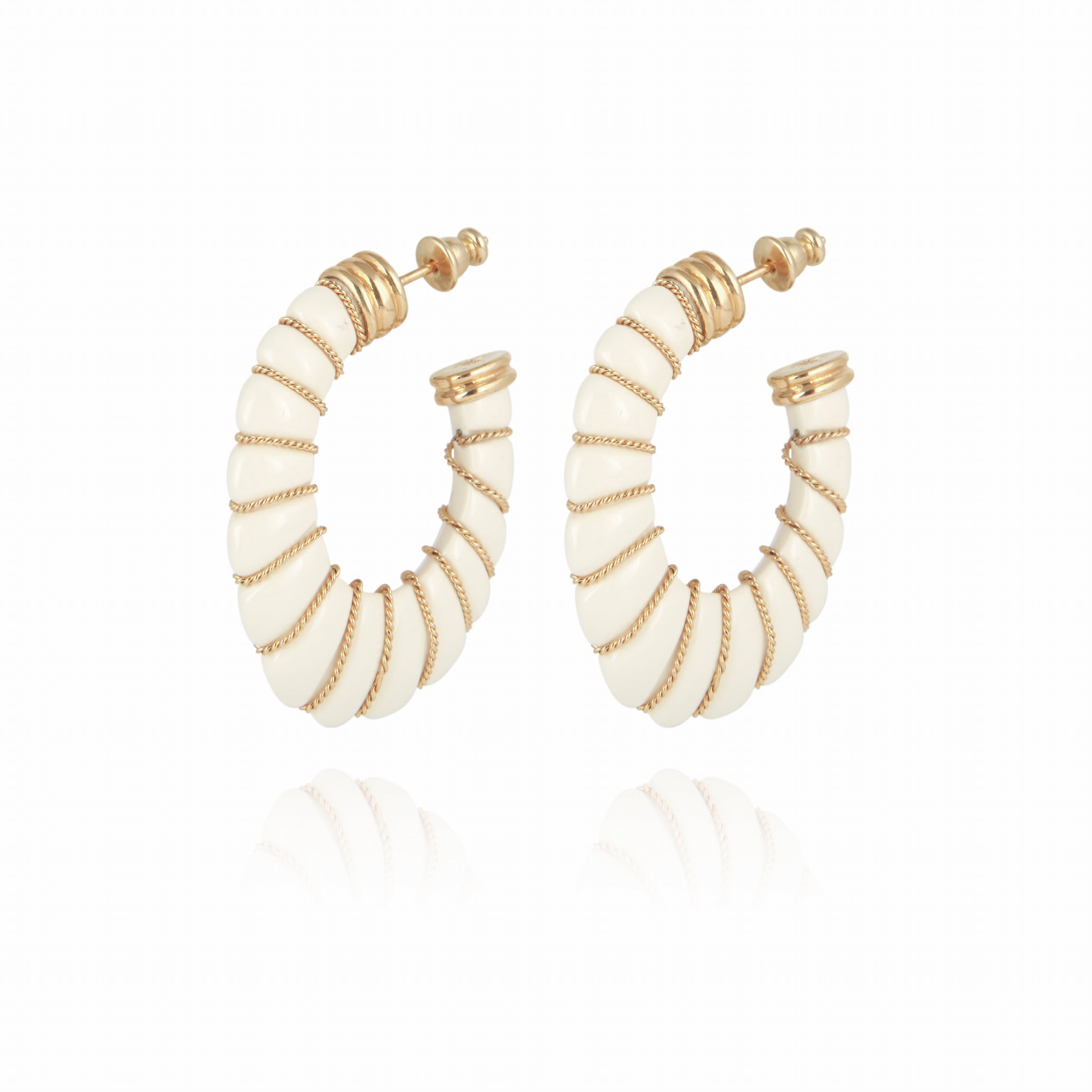FASHION JEWELRY Cyclade Earring in Ivory GAS Bijoux