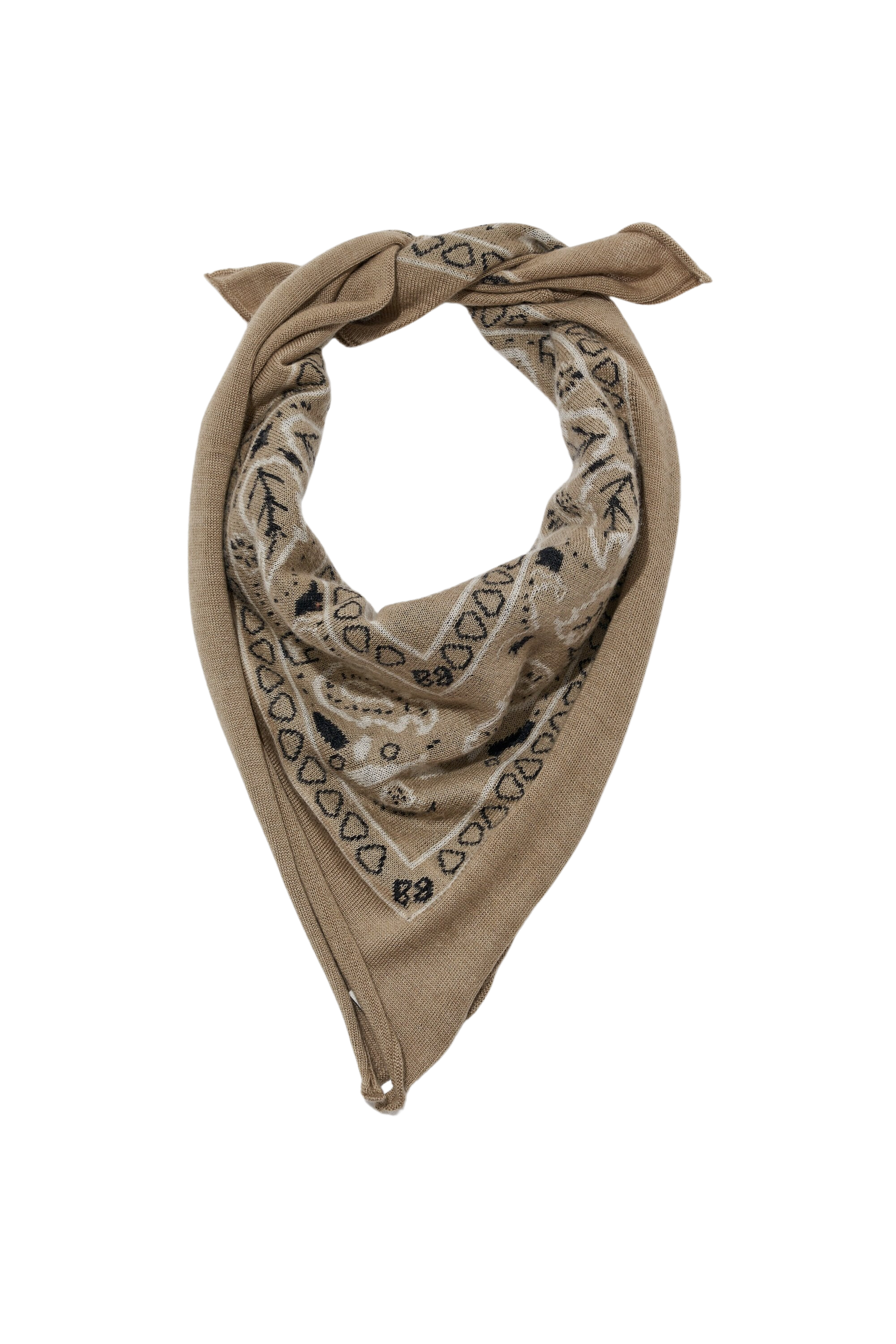 ACCESSORIES Cashmere Bandana in Khaki Communitie