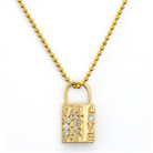JEWELRY MEDIUM LOVE LOCK PENDANT Three Stories Jewelry