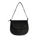 HANDBAGS Juliette Shoulder Bag in Black Suede Lemiz