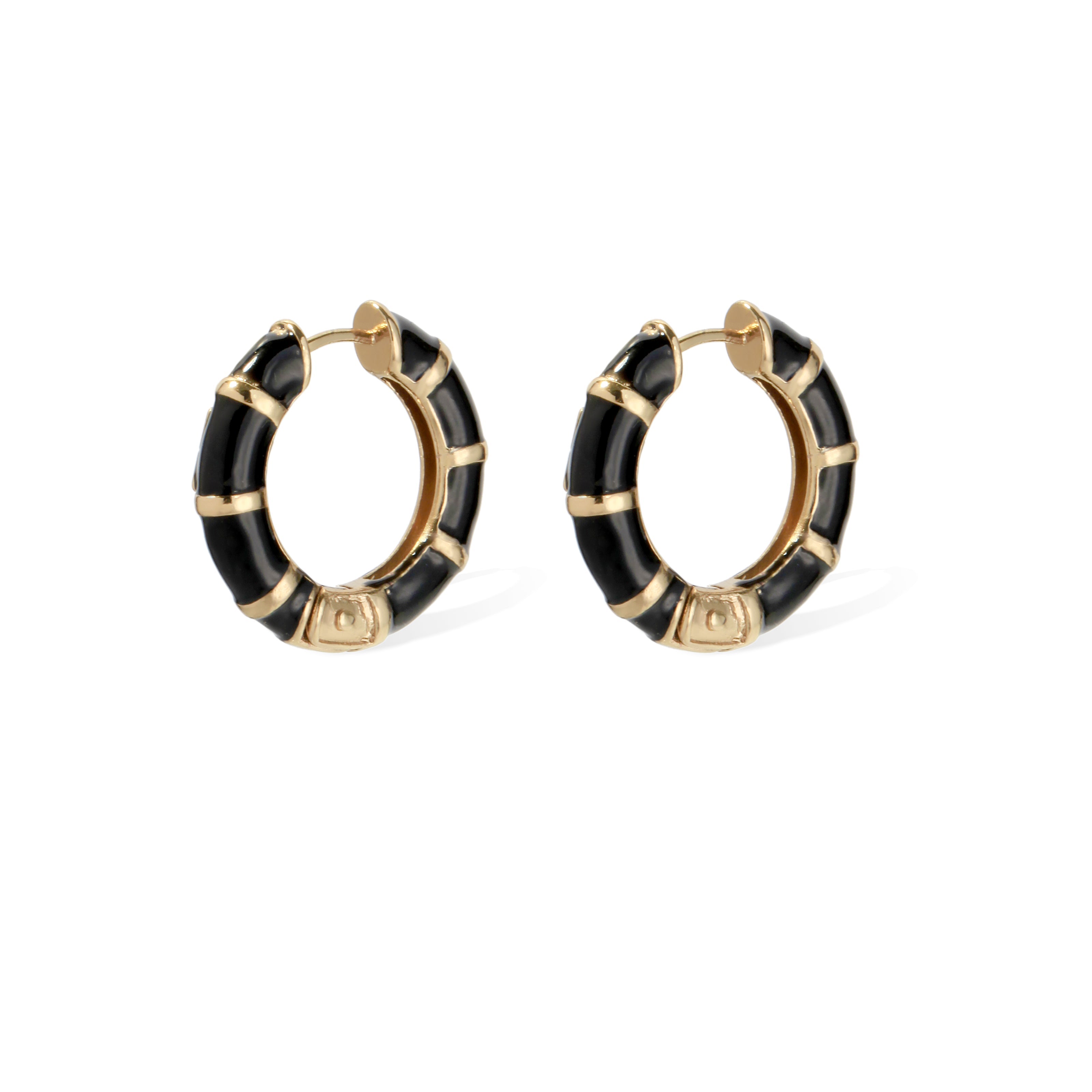 FASHION JEWELRY Mini Abambou Earring in Black GAS Bijoux
