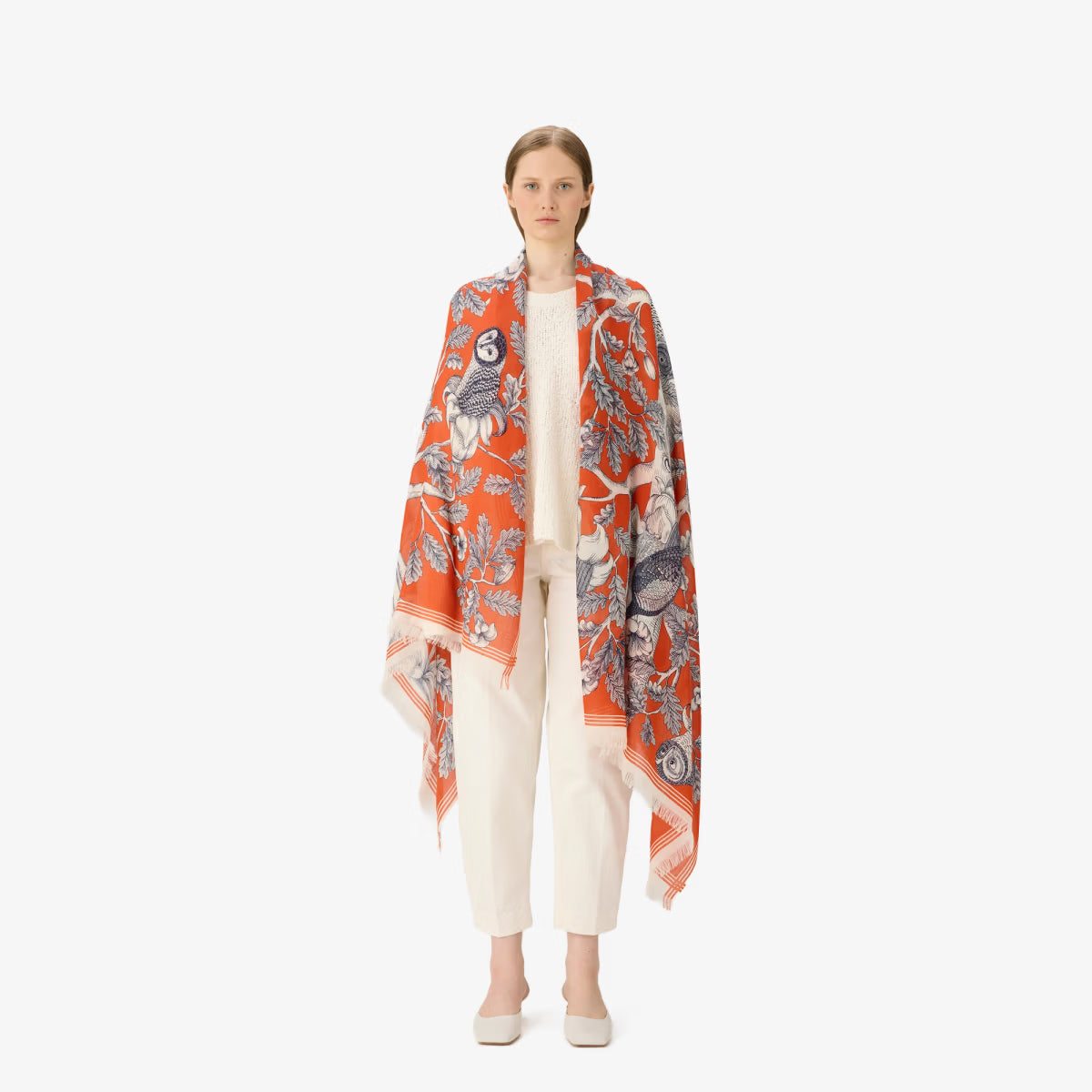 ACCESSORIES Archimede Scarf in Orange Inoui Editions