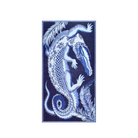 ACCESSORIES Croco Scarf in Navy Inoui Editions