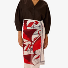 ACCESSORIES Des Rives Et Des Rives Scarf in Red Inoui Editions