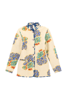 COATS/JACKET Jhodpuri Reversible Jacket in Ikat Arrow Blue Lisa Corti