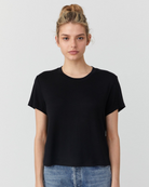 TEES/TANKS BROOKLYN TEE IN BLACK Wheat