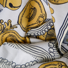 ACCESSORIES Octopus Square Scarf in White Inoui Editions