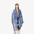 ACCESSORIES Vivienne Scarf in Blue Inoui Editions
