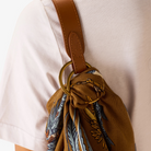 ACCESSORIES Leather Belt Handle in Brown Inoui Editions