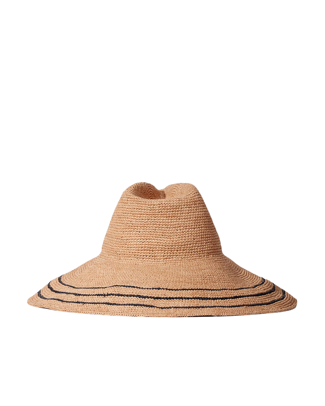 HATS Waverly Hat in Navy/Sand Janessa Leone