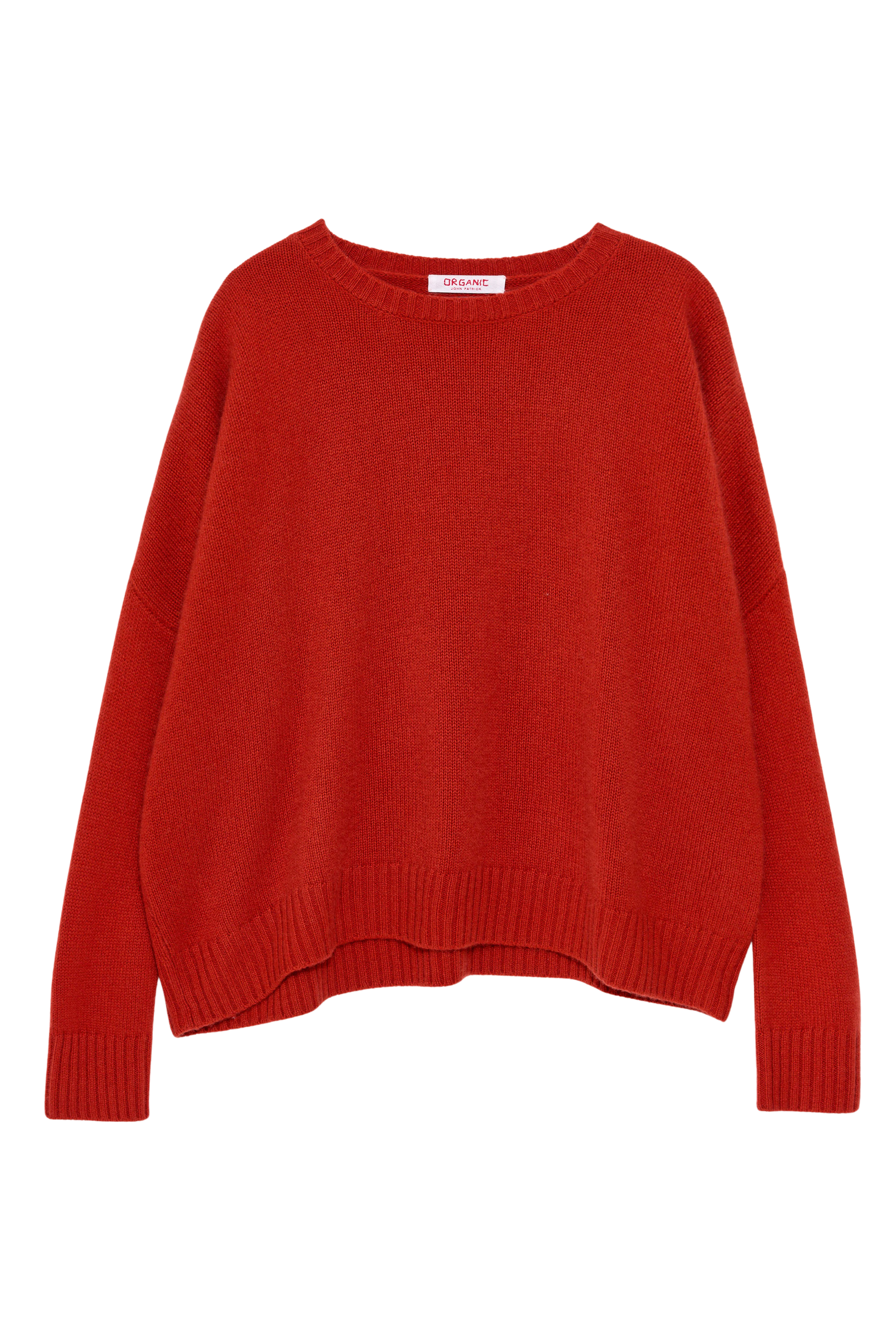 SWEATERS Wide Cashmere Pullover in Apricot Organic by John Patrick