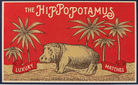 HOME DECOR Hippopotamus - Giant Safety Matches Archivist Gallery