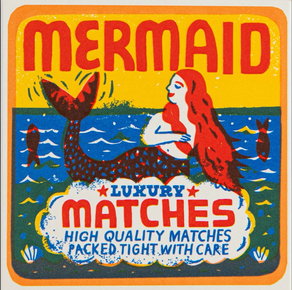 HOME DECOR Mermaid - Safety Matches Archivist Gallery