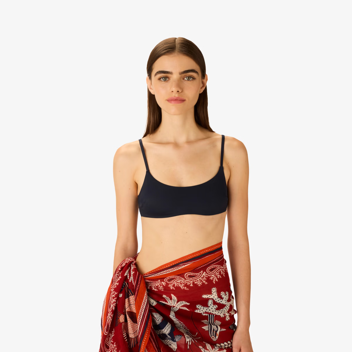 ACCESSORIES Neptune Scarf in Red Inoui Editions