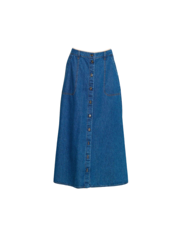 Simone / first denim skirt(INDIGO) – deres.online