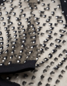 ACCESSORIES Crescent Dunes Socks in Black Atelier St Eustache