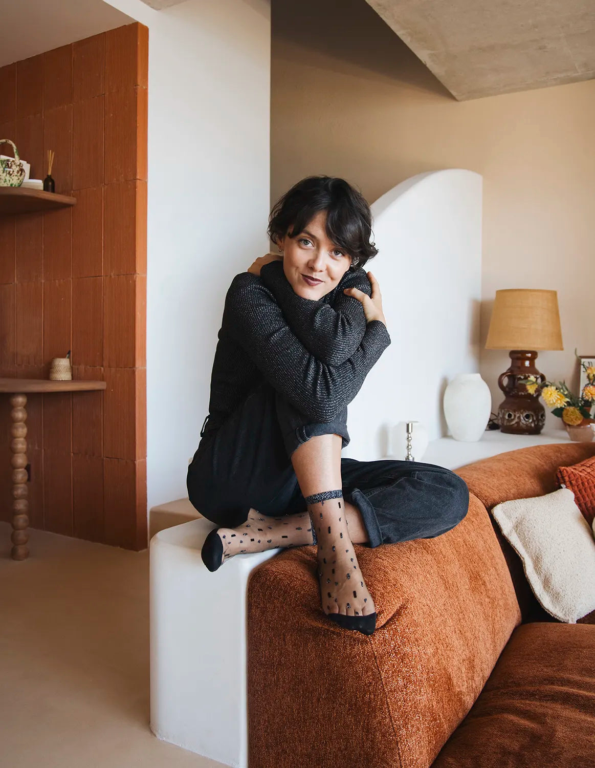 ACCESSORIES Giboulees Socks in Argentees Atelier St Eustache