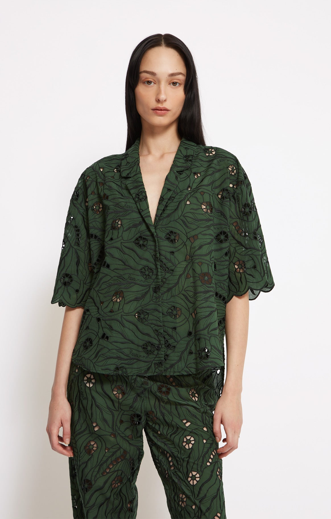 BLOUSES/SHIRTS/TOPS CHEMISES IN GREEN Roseanna