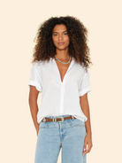 BLOUSES/SHIRTS/TOPS Channing Shirt in White Xirena