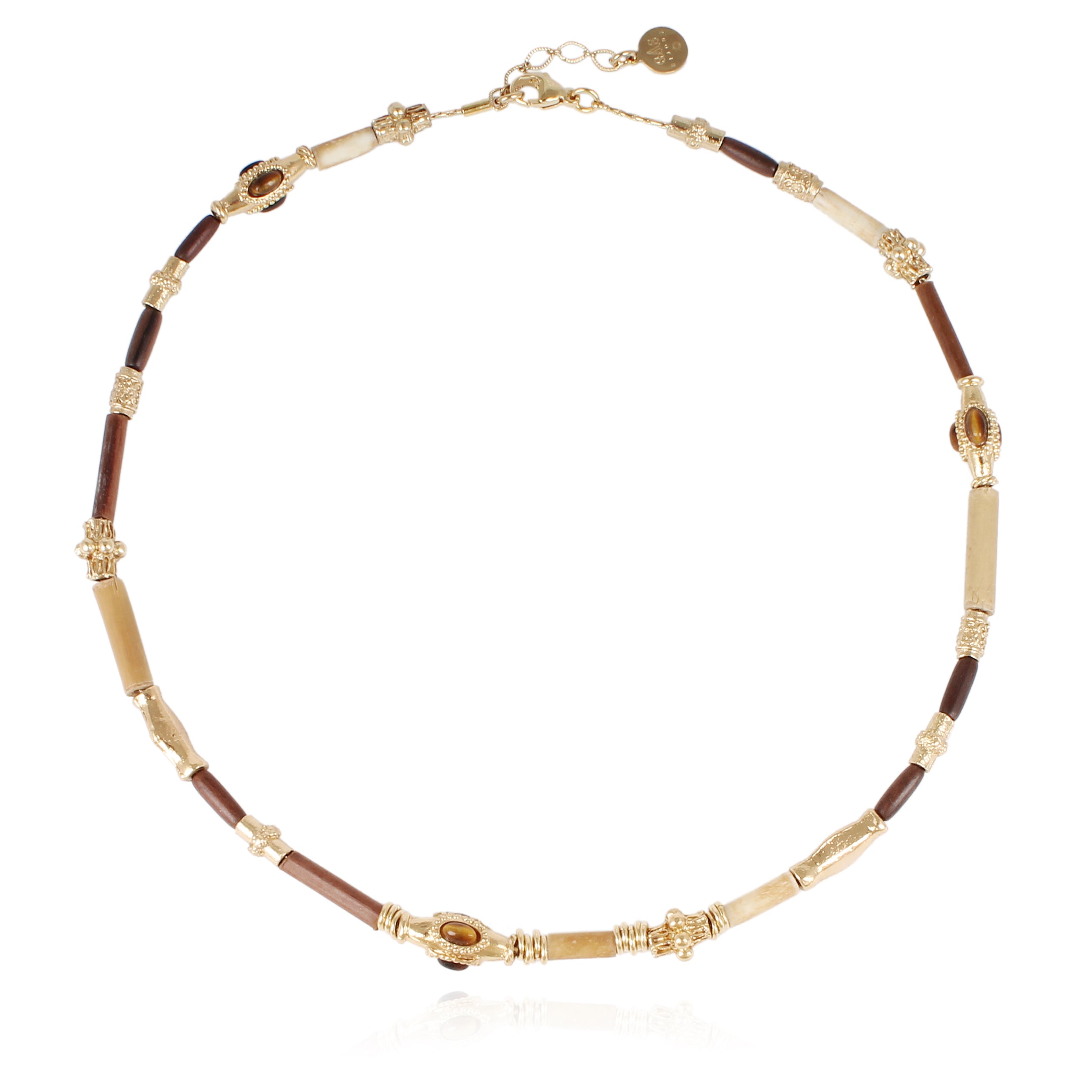 FASHION JEWELRY Kali Necklace in Brown GAS Bijoux