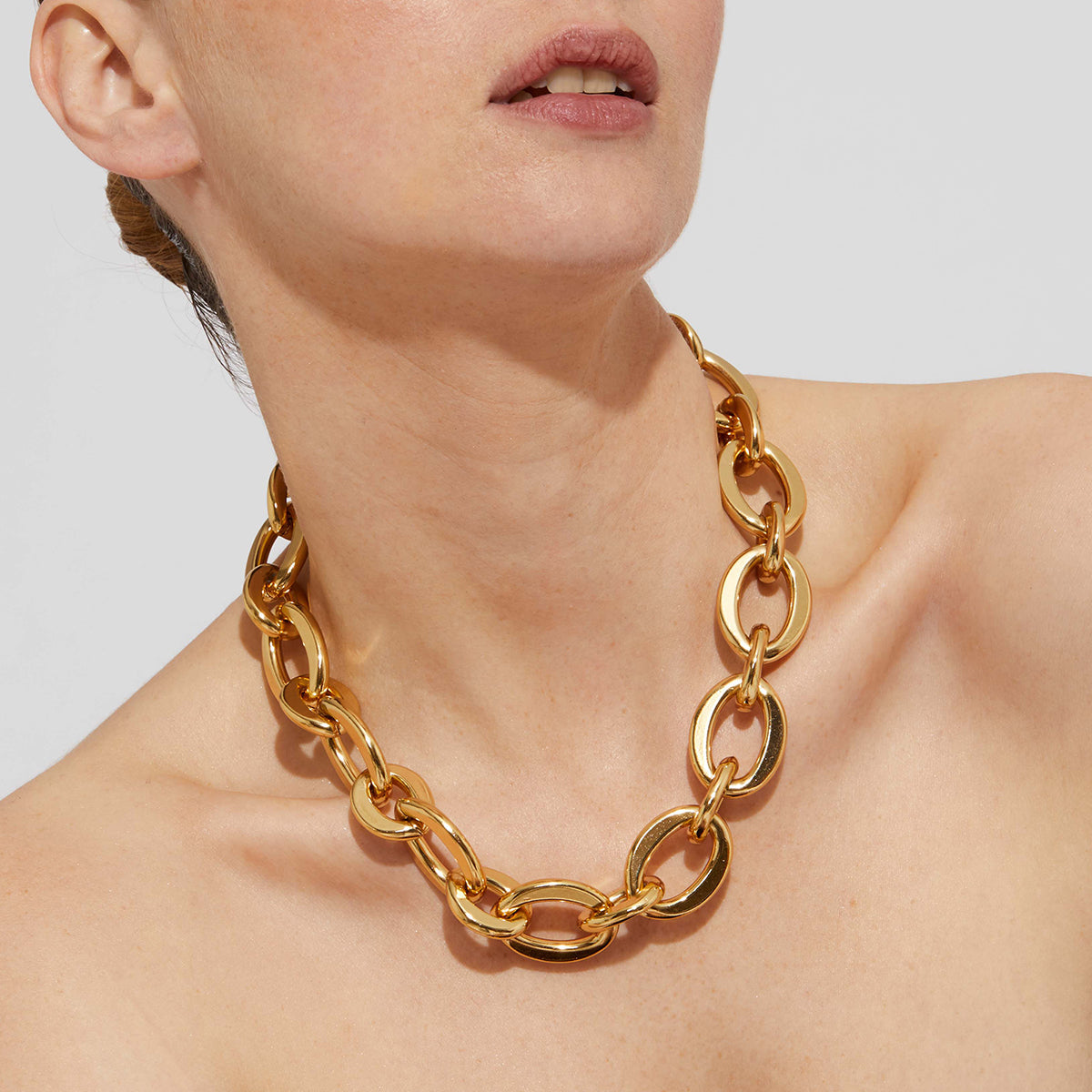 FASHION JEWELRY Maille Oval Chain Necklace GAS Bijoux