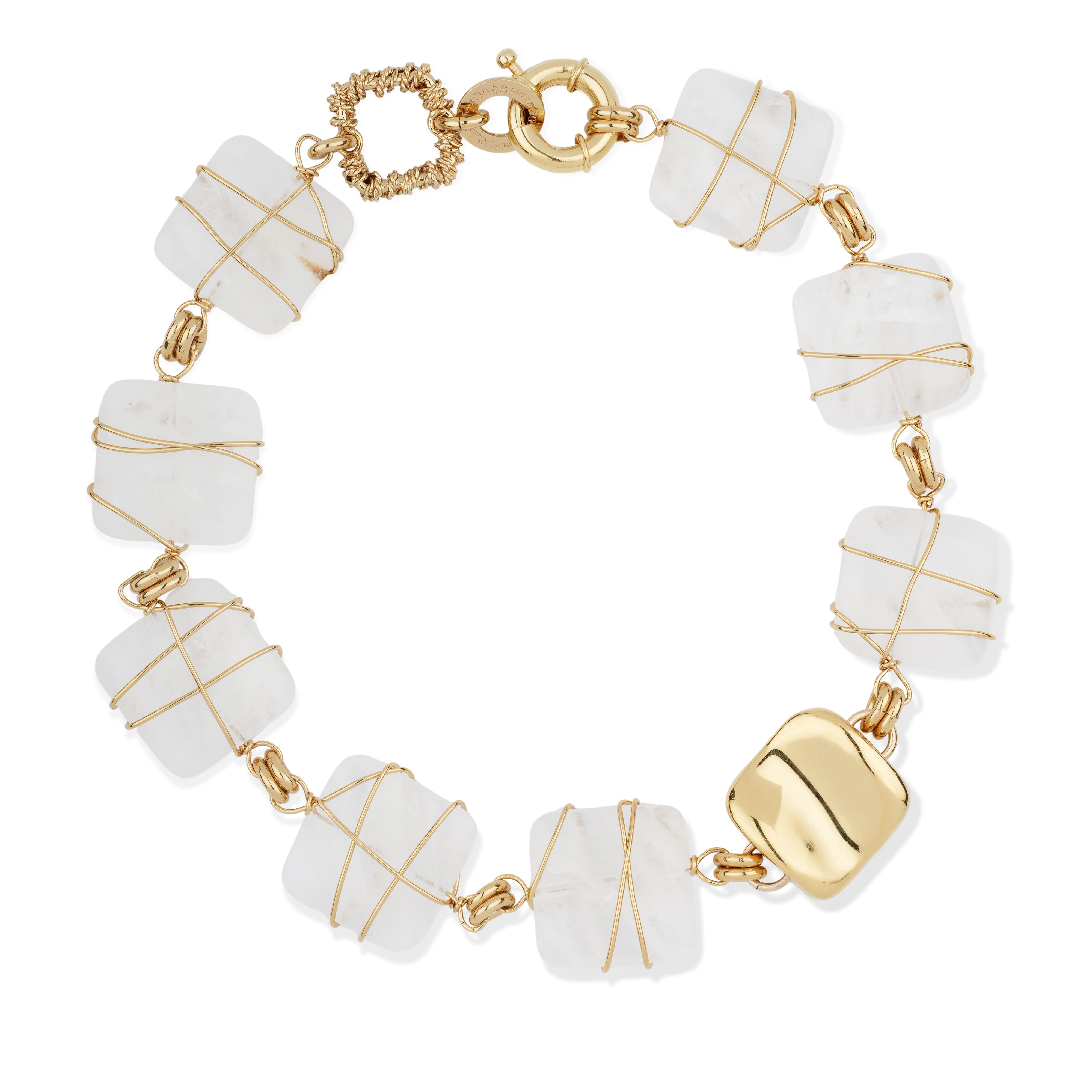 FASHION JEWELRY Rainbow Square Necklace GAS Bijoux