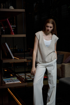 SWEATERS Sweater Vest in Ivory CT Plage