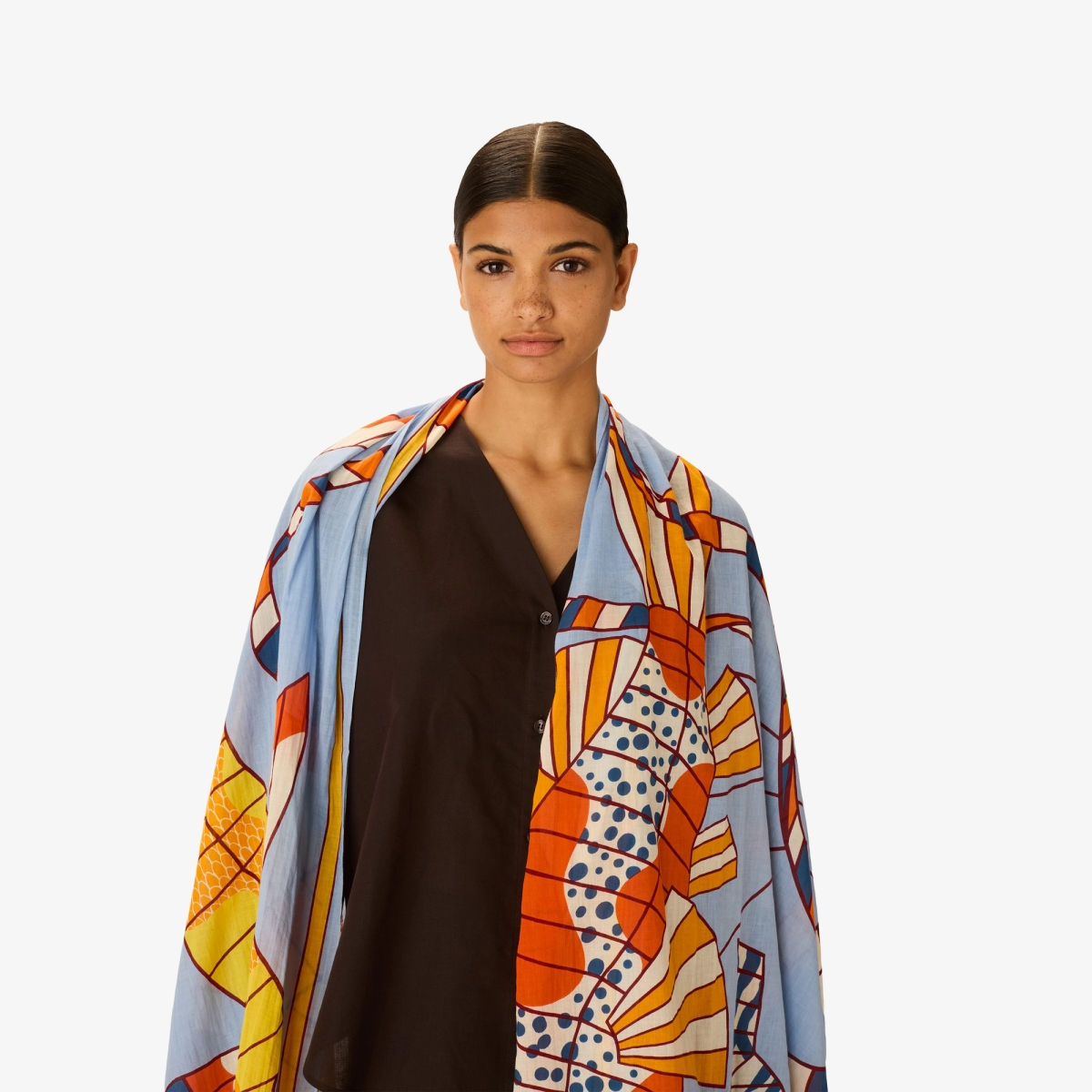 ACCESSORIES Cerfs Colants Scarf in Orange Inoui Editions