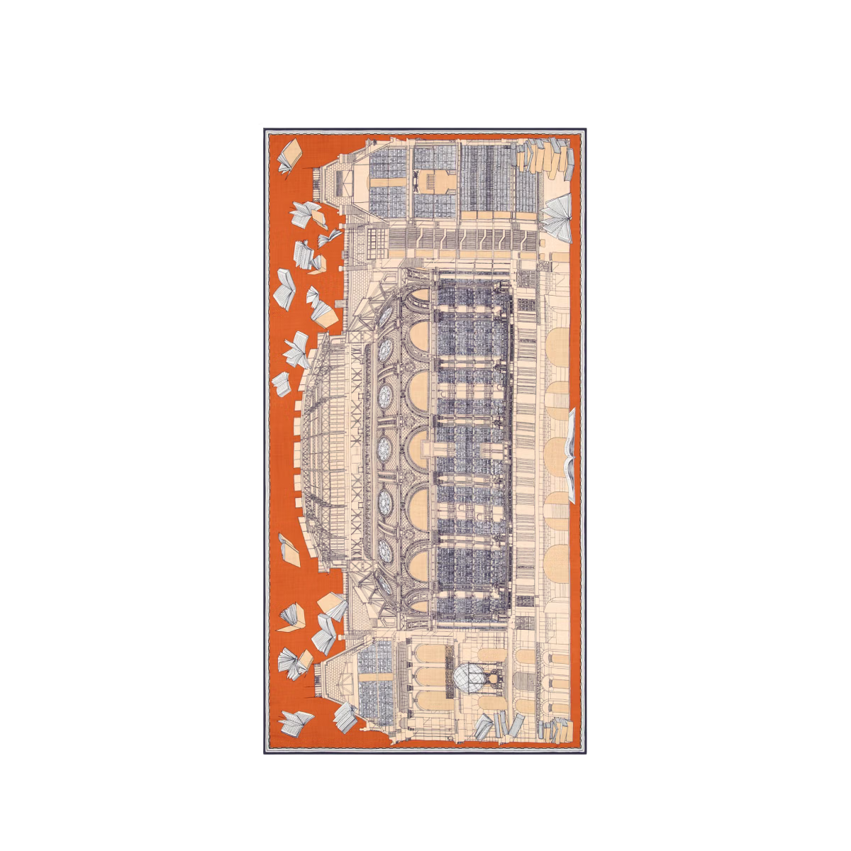 ACCESSORIES Vivienne Scarf in Orange Inoui Editions