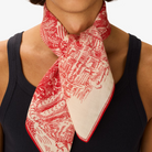 ACCESSORIES Piranesi Square Scarf in Red Inoui Editions