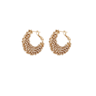 FASHION JEWELRY Izzia Crystal Earring in Gold GAS Bijoux