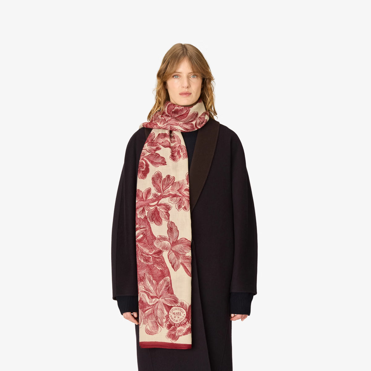 ACCESSORIES Arboris Scarf in Burgundy Inoui Editions