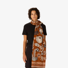ACCESSORIES Neptune Scarf in Golden Brown Inoui Editions