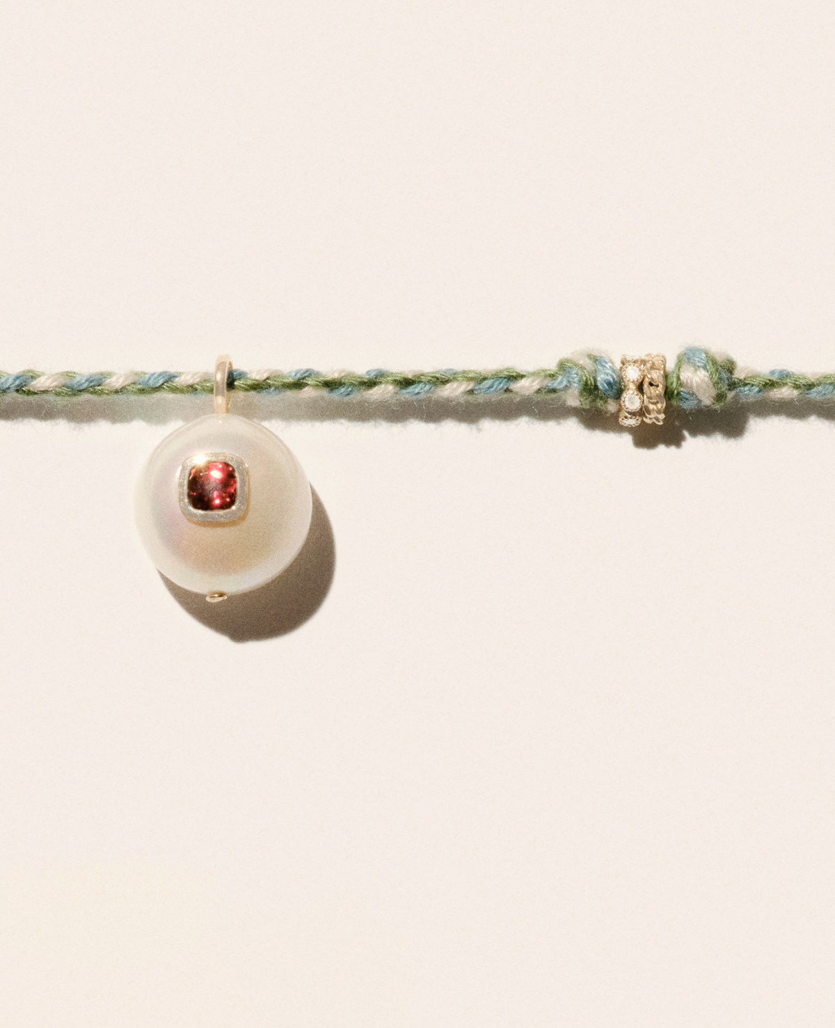 JEWELRY Green Eddie Necklace in Garnet Pascale Monvoisin