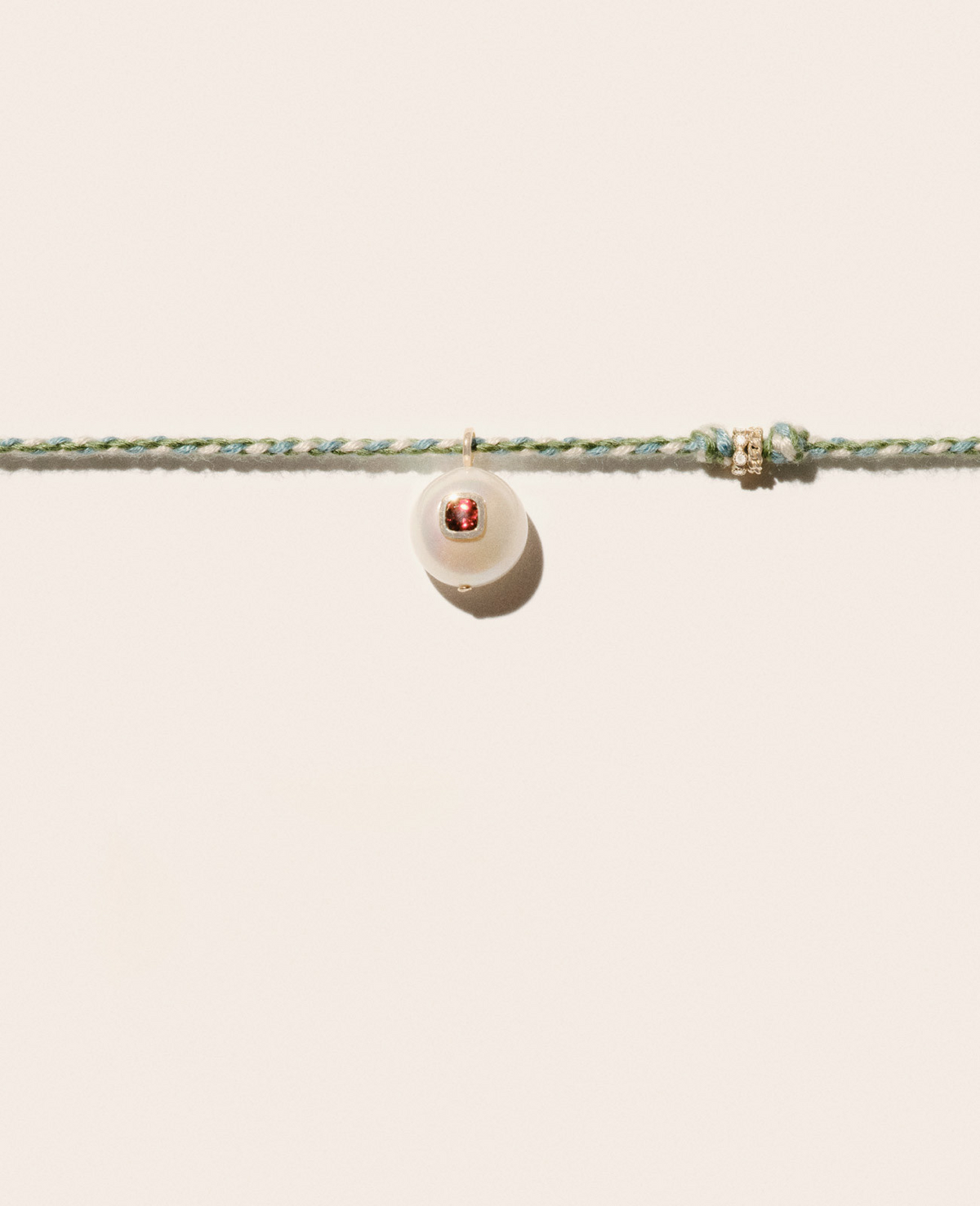 JEWELRY Green Eddie Necklace in Garnet Pascale Monvoisin