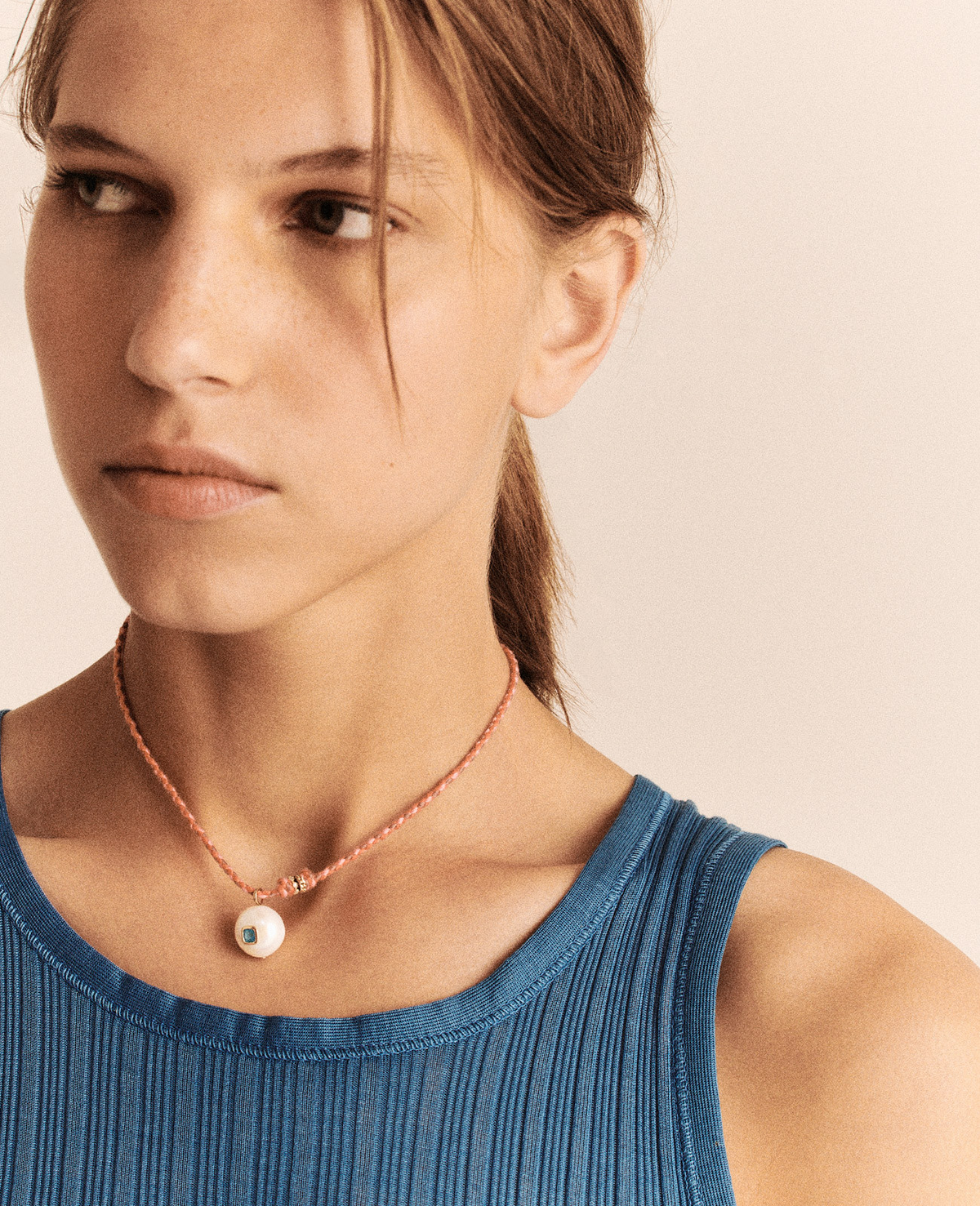 JEWELRY Red Eddie Necklace in Topaz Pascale Monvoisin