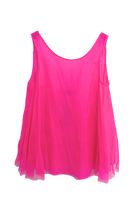 BLOUSES/SHIRTS/TOPS ORGANZA SWING TOP IN FUCHSIA Louiza Babouryan