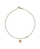 JEWELRY Green Eddie Necklace in Garnet Pascale Monvoisin