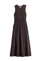 DRESSES/JUMPSUITS Siempre Tank Maxi Dress in Block Print Polka Apiece Apart